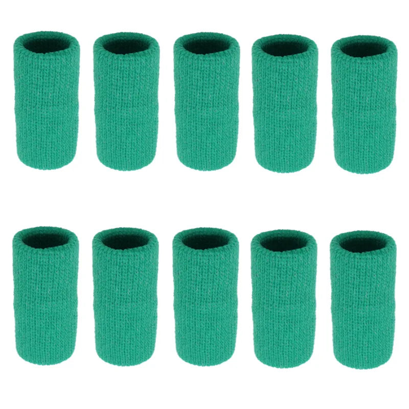 10PCS Elastic Sports Finger Sleeves Arthritis Support Finger Guard Outdoor Gym Basketball Volleyball Finger Protection Corrector