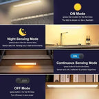 LED Night Light Motion Sensor USB Rechargeable Night Lamp 1500mAh For Room Kitchen Cabinet Staircase Corridor Lighting