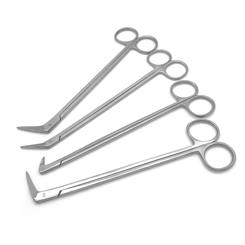 Potts Cut Angle Vascular Scissors Microscopic Coronary Artery Stainless Steel Microscopic Beak Scissors