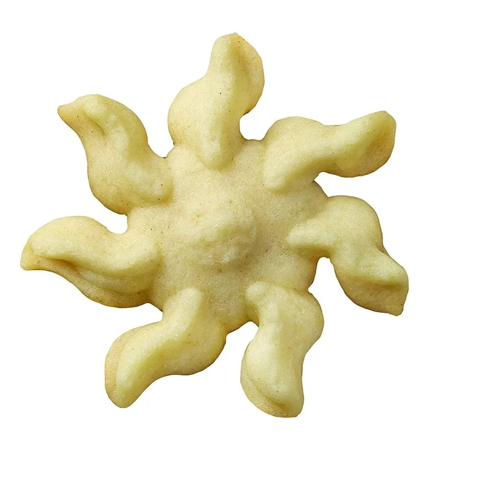 Ergonomic Cookie Press 13-Piece Set Spritz Cookie Maker Soft-Touch Trigger Clear Barrel Includes 12 Shapes Easy Baking