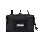 Tactical MOLLE Triple Open-Top Magazine Pouch with Accessory Bag, Black/Grey/Multicam