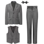 Suits for Boys Kids Wedding Easter Church Tuxedo Teenager School Performance Piano Outfit Set Children Birthday Formal Clothes