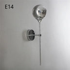 Modern Glass Ball Wall Lamps Nordic Creative Golden Chrome Lighting Fixtures E14/E27 Living Room Kitchen Decoration Wall Lights
