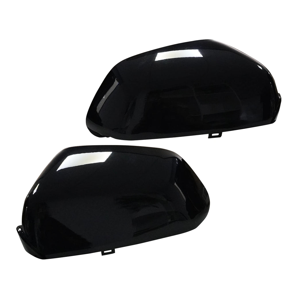 Wing Door Mirror Cover Caps Gloss Black for 2005-2009 VW Polo MK4 9N Hatchback