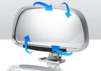 2pcs 360-Degree Rotation Safety Convex Mirror Wide Angle Self-Adhesive Car Blind Spot Mirror Auto Auxiliary Rear View Mirror