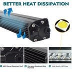 JANLN7 LED Light Off Road Driving Bar Spotlight 21“ 15” 9“ App AI RGB DRL Car Truck SUV ATV UTV Boat 150W 100W 50W 12V 24V
