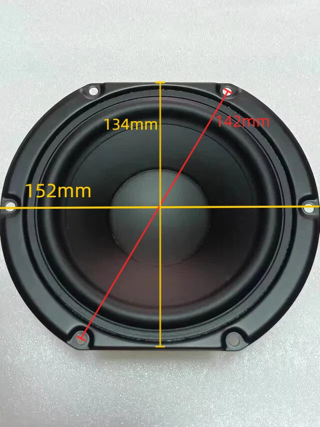 1PC GHXAMP For Peerless 5.25 Inch Mid-Bass Woofer, 8 Ohm 40W, Replacement for Marshall Speaker, Rubber Surround (152*134mm)