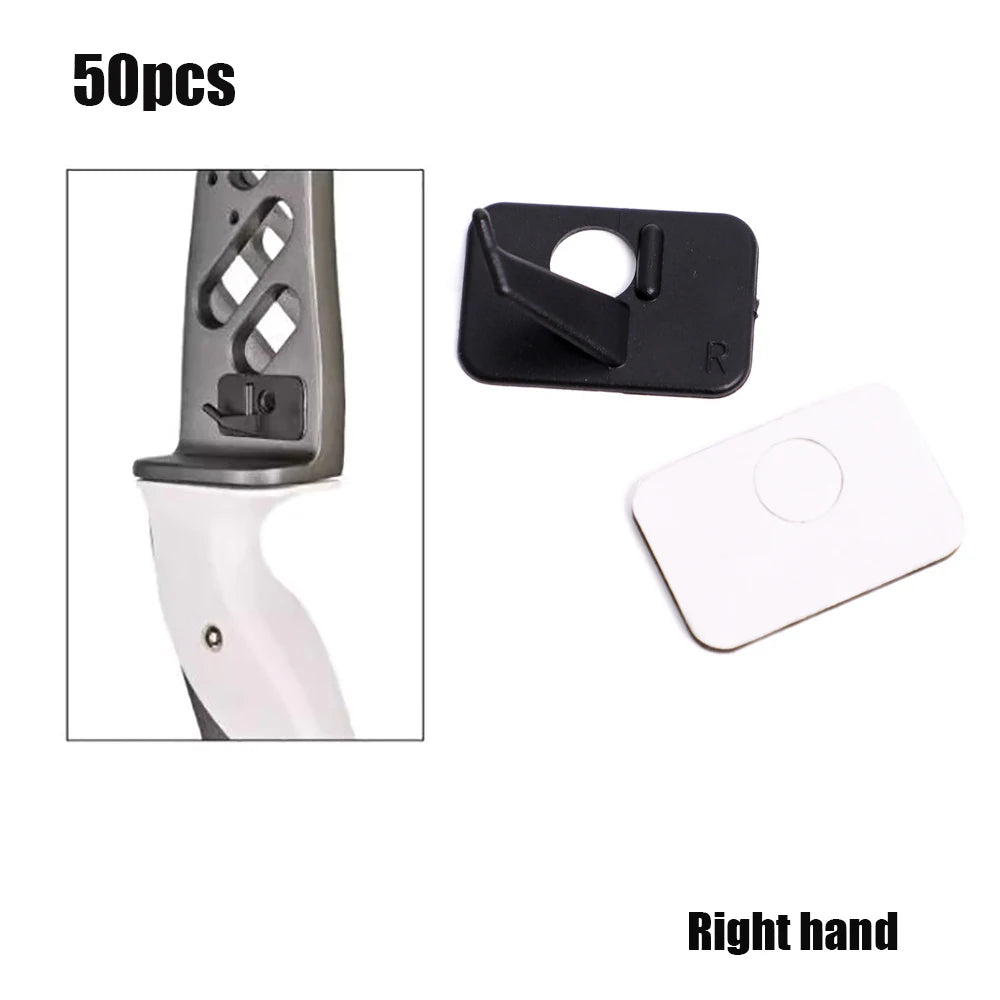 5/20/50/100pcs ACCMOS Disposable Plastic Self-Adhesive Arrow Rest Right Handed Recurve Bow Rest Archery Outdoor Hunting Shooting