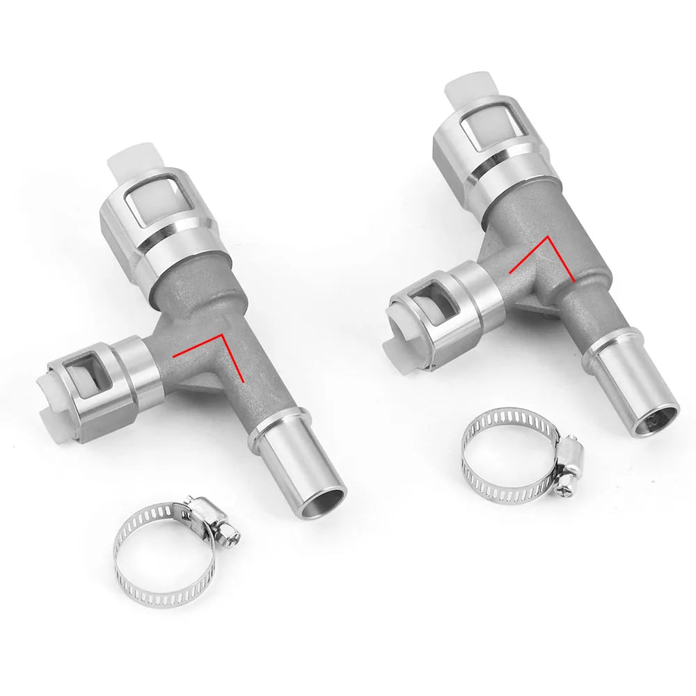 New 15055342 15055343 Metal HVAC Heater Hose Connector For Cadillac Escalade For Chevrolet Tahoe/Silverado For GMC Sierra/Yukon