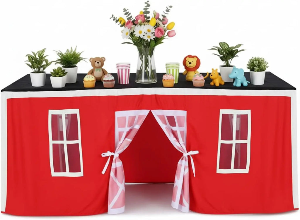 Kids Tablecloth Tent Cover 300x230cm (10ft x 7.5ft) Castle Play Table Cover