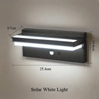 Solar Power Wall Lamp IPX5 Waterproof Garden Lights Motion Sensor  Energy Saving Light for Exterior Spot Porch Yard Lighting