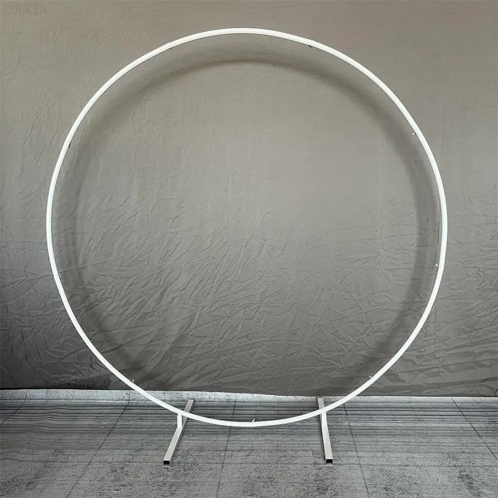 Metal Circle Stand Wedding Arche Round Balloon Arch Flower Gold Background Arch DIY Frame Birthday Party Baby Shower Decoration