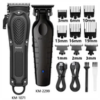 Kemei Hair Clipper Km-1071 Km-2299 Km-2024 UBS Rechargeable Cordless Beard Trimmer Powerful Electric Hair Clippers for Men