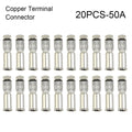 20pcs 50Amp Copper Terminals Connector For 50A FOR Style Plugs Contacts For 4-12square 6 B & S Wire Cable Terminal