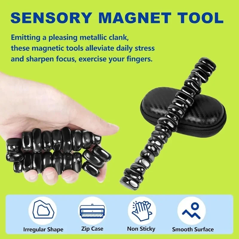 Chess Magnet Stones Polished Colorful Lodestone Multi-functional Magnetic Block Relieve Stress Entertainment Magnets Fridge