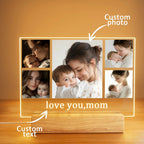 Custom photo asymmetric 3D light decoration bedroom nightlights, holiday decorations, gifts for friends and family