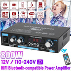 AK35 AK45 800W Home Digital Amplifiers Audio Bass Video Power bluetooth Amplifier Hifi FM USB Auto Music Subwoofer Speakers