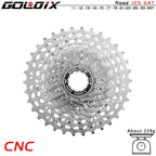 GOLDIX Ultralight CNC Road Bike Cassette 11/12 Speed k7 11S 12S 28T/32T/34T/36T Cassette Sprocket for SHIMANO HG