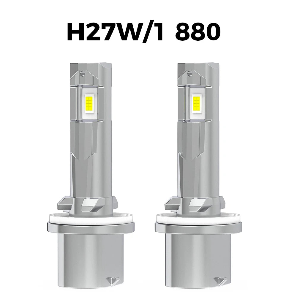 BMTxms 2PCS H27 H27W 880 881 LED Fog Lights For Hyundai Ssangyong KIA Daewoo H27W/1 H27W/2 H27W1 H27W2 Led Car DRL Lamp Bulb