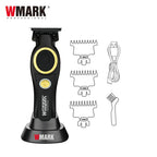 WMARK NG-7230 Professional Hair Clipper Ceramic Titanium Plated Blade 7500RPM Men's Trimmer Engraving Push with Charging Base