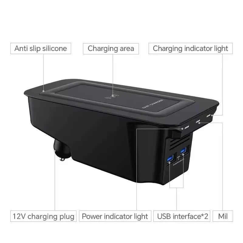 Car wireless charger phone charger charging holder for Volvo XC90 S90 V90 XC60 S60 V60 C60 2018-2021 accessories