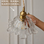 Nordic Modern LED Flowers Pendant Lights Coffee Living Room Balcony Green Glass Knob Switch Hanging lamp Fixtures Luminaira
