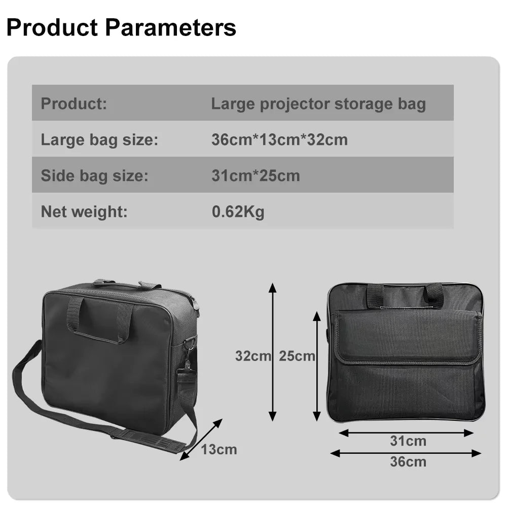Portable Bag for Projector Accessories universal multi-function storage big Bag for Computer Touyinger Q12W / Epson / BenQ