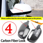 for Audi A3 A4 A5 A6 A8 Q3 SQ3 S4 S5 S6 S8 RS3 RS4 RS5 B8 B8.5 8P Carbon Fiber Look Black Mirror Cover Rearview Side Mirror Cap