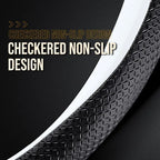 Steering Wheel Cover Protector for Tesla Model 3/Y 2016-2025 2026 Juniper/Highland Non-Slip Breathable White Premium Leather