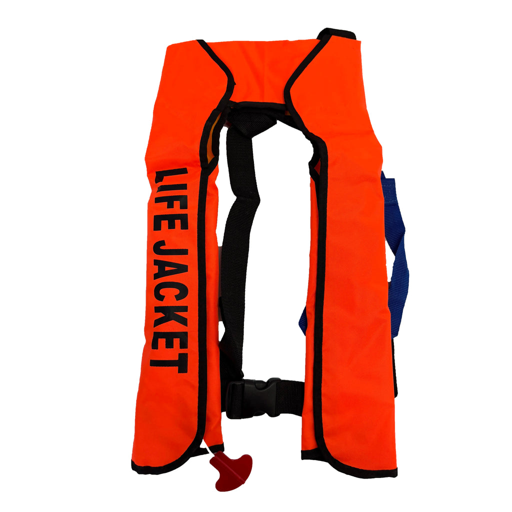 Automatic Manual Inflatable Life Vest for Fishing Surf Swimming Raft Boat Paddleboard Survival Jacket Rafting Boating No Bottle