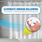 Magnetic Shower Curtain Weights for Splash-Free Bath Experience - 360° Silicone Wrapped - Will Never Rust - Heavy Magnets