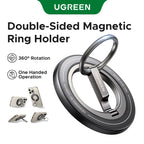 UGREEN Double-Sided Magnetic Phone Ring Holder 360°Rotation Phone Stand For Strong Magsafe iPhone 17 16 15 ProMax Xiaomi Samsung
