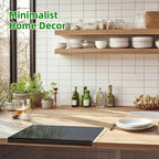 LMETJMA Acrylic Cutting Board with Lip, Non-Slip Countertop Protector, Black