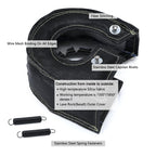 T3 Turbo Heat Shield Turbocharger Blanket Cover For T2 T25 T28 GT28 GT30 GT35 Turbine Housing Car engine Protection Wrap