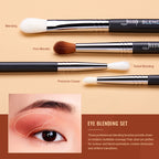 Jessup Eye Makeup Brushes set Professional Eye Blending Brush Synthetic Blends Shadow Crease Pencil Smoky T338