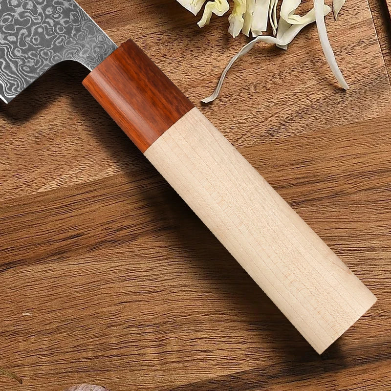 1-7PCS 67 Layer Damascus Steel knife 8 inch chef knife Japanese  Cut Meat Kitchen Knife Super sharp kitchen Nakiri Knife