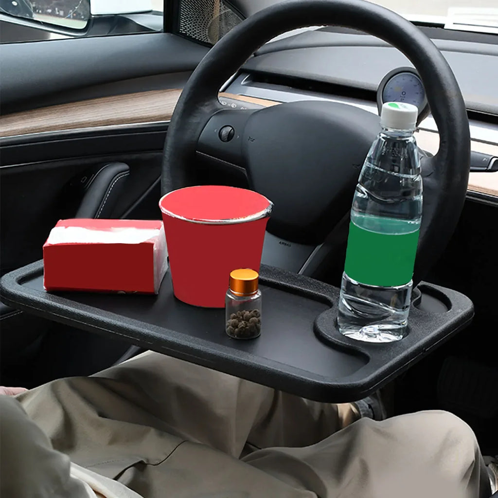 Car Tray Table  Computer Desk Mount Stand Eat Work Car Steering Wheel Dining Table Bracket Drink Food Coffee Tray Board