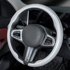 Steering Size 36-38cm Universal Non-slip D-shaped Round Breathable Car Steering Wheel Cover Protector Suitable Auto Accessories