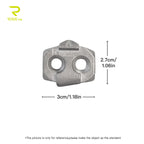 RRSKIT Mountain Bicycle Lock Pads For Time Mountain Bike Self-Locking Pedal ATAC System Stainless Steel Mountain Bike Cleats