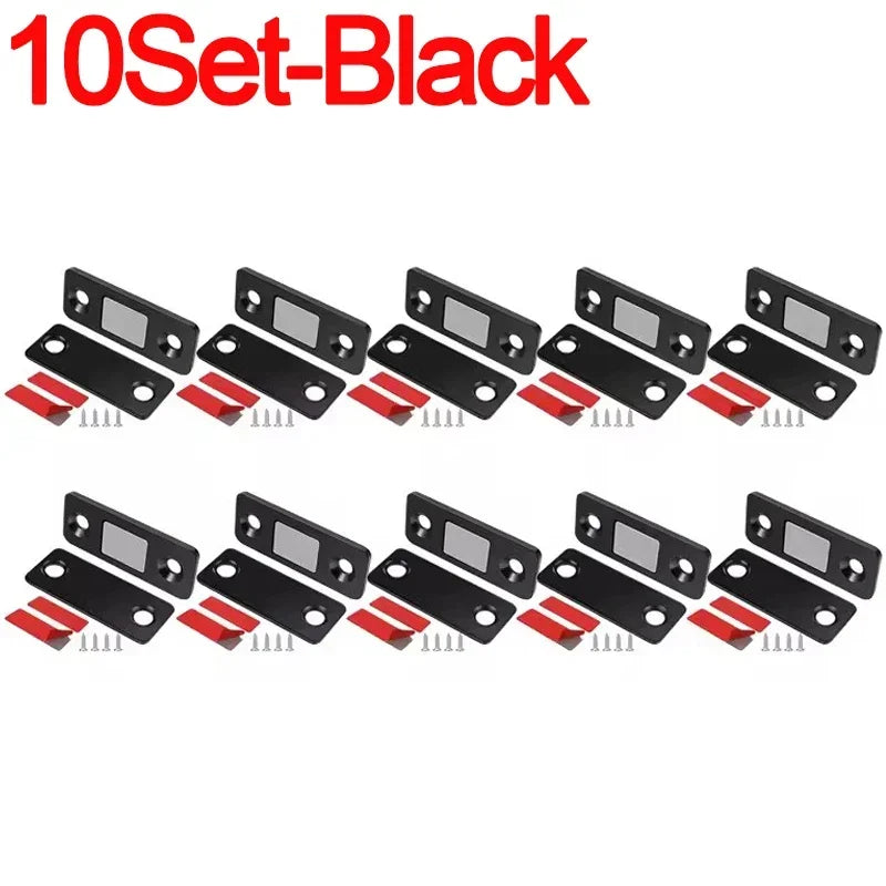 Magnetic Cabinet Catches Strong Adhesive Window Door Closer Latch Invisible Door Stopper Patch For Kitchen Bedroom Hardware Kit