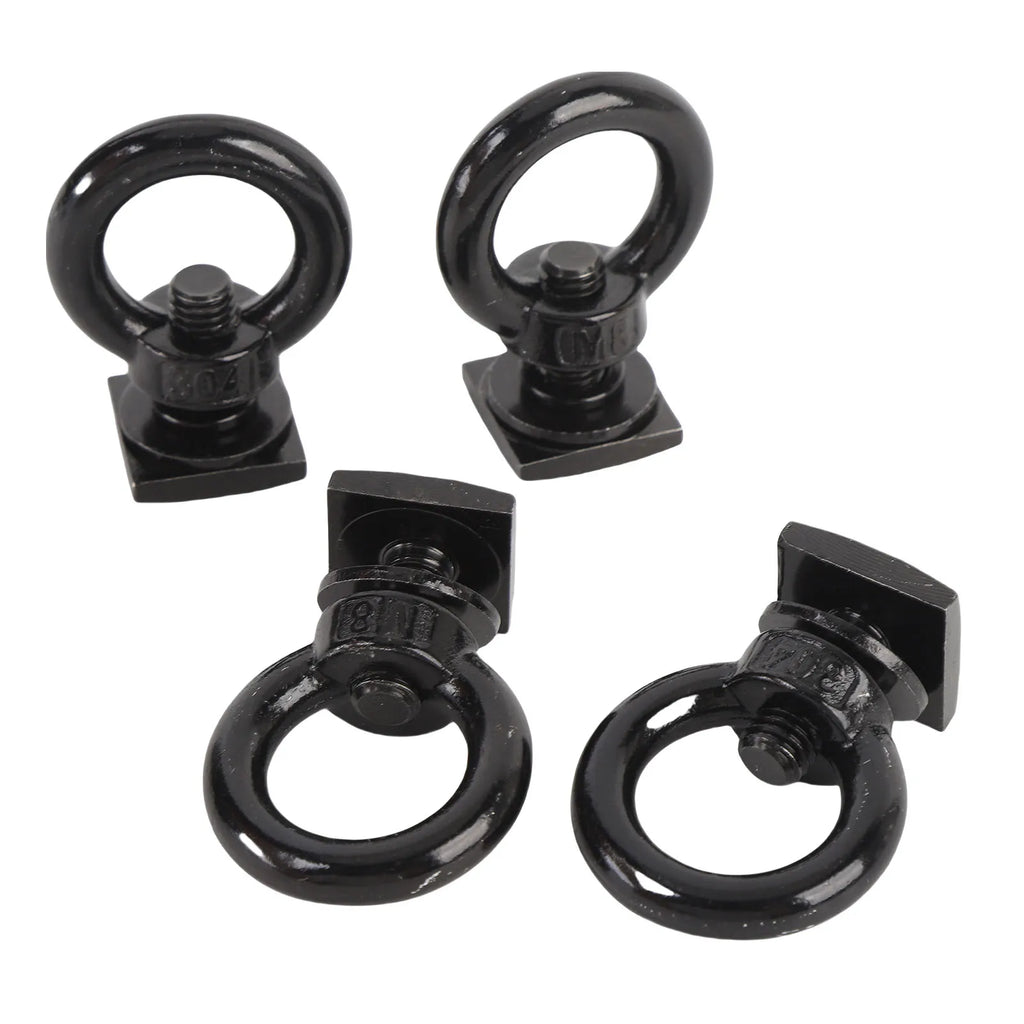 T Bolt Eye Nut Kit Stable Support Stainless Steel T Track Mount Tie Down  High Hardness for Holding Tie Down Straps