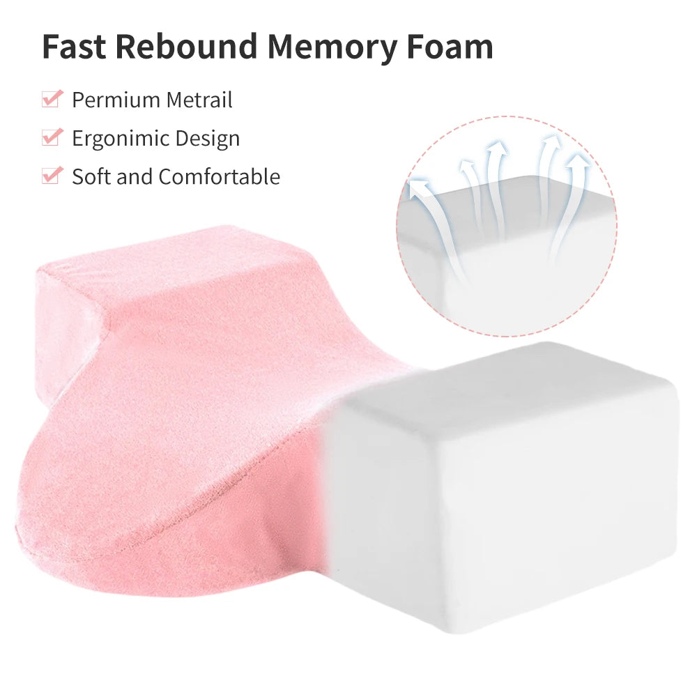 Eyelash Pillow Neck Support Pink Lash Extension Accessories Neck Pillow for Eyelash Extensions Memory Foam U Shaped Pillow