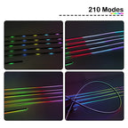 Full Color Streamer Car Ambient Lights RGB 64 Color Universal LED Interior Hidden Acrylic Strip Symphony Atmosphere Lamp