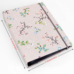 Linen Photo Album Book 200 Pockets 4x6 Inch, Printed Cover Styles, Beige/Green/Blue