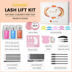 Lomansa Lash Lift Eyelash Lift Kit 8-12 Minutes Instant Lifting Perming Curling For Eyebrow Eyelashes Perm Kit Lasts 6-8 Weeks