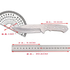 DIY Semi-finished Damascus Steel Knife Embryo Household DIY Knife Supplies Accessories for Fixed Blade Knife Kitchen