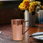 400ml Pure Copper Cup Handcrafted Coffee Dosing Mug Metal Tea Cup Beautiful Design for Office or Home Use