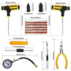 ZFOUEK Auto Tire Repair Kit Puncture Plug Tools Tyre Puncture Emergency for Universal Tire Strips Stiring Glue Repair Tool