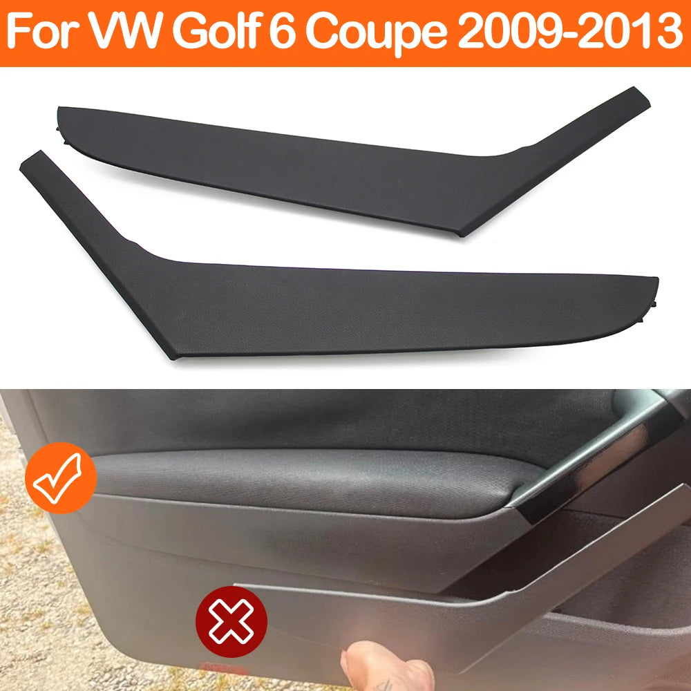 Car Interior Front Left Right Door Pull Handle Cover Panel Trim For Volkswagen Golf 6 Coupe Two-Doors Cars 2009-2013 5K3868039A