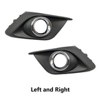 For Mazda 3 Axela 2014 2015 2016 Front Bumper Lamp Shell Fog Light Grille Cover Headlight Fog Lamp Frame Hood Auto Accessories